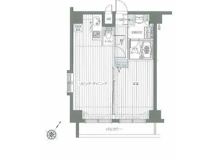 トーシンフェニックス初台弐番館(1LDK/11階)の間取り写真