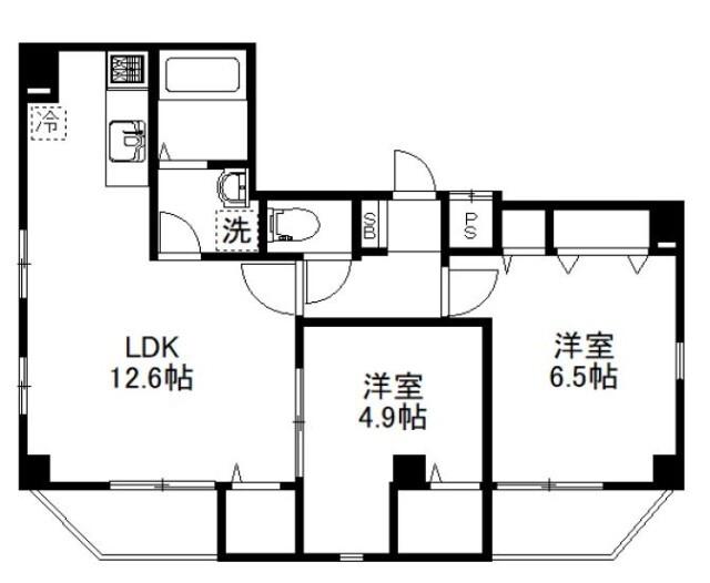 EPガーデン緑(1LDK/6階)の間取り写真
