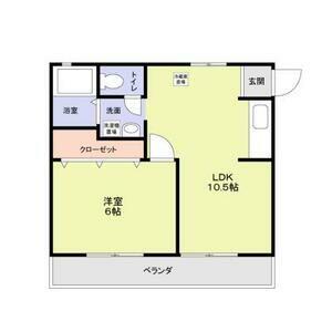 セサミハウス(1LDK/2階)の間取り写真