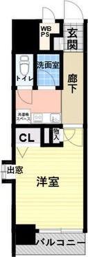 ライオンズマンション名駅西(1K/3階)の間取り写真