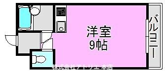 H2O高井田ビル(ワンルーム/8階)の間取り写真