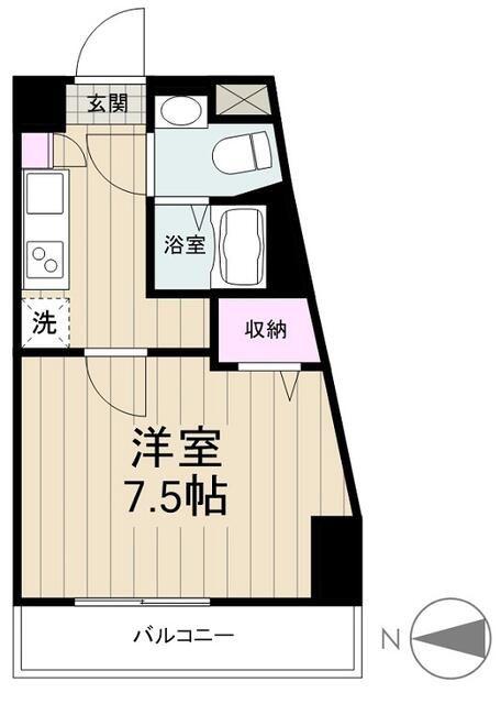 MAXIV西川口AZ TRE(1K/2階)の間取り写真