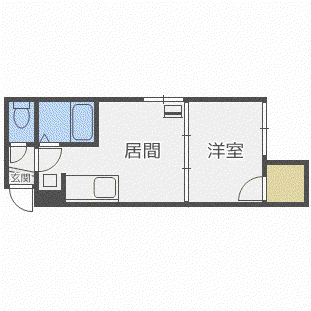 アーバンコート南郷V(1DK/3階)の間取り写真