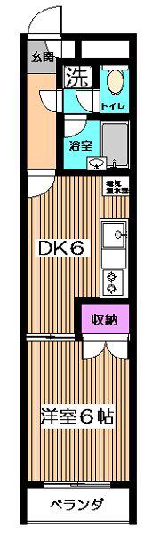AMENITY BLD ISHIHARA5(1SK/2階)の間取り写真