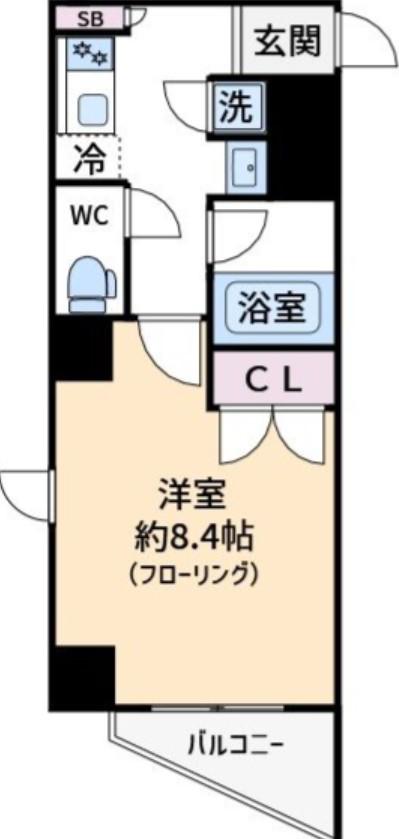 ESTETICA NAKAITABASHI(1K/3階)の間取り写真