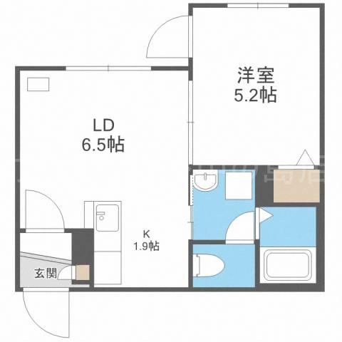 PROGRESS(1LDK/4階)の間取り写真