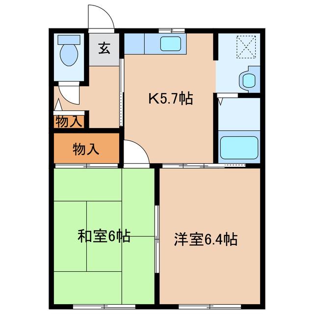 セフィラ21(2K/1階)の間取り写真