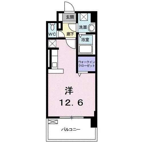 マーヴェラス駅南(ワンルーム/3階)の間取り写真