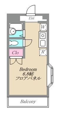 アーバンヒルズ(ワンルーム/3階)の間取り写真