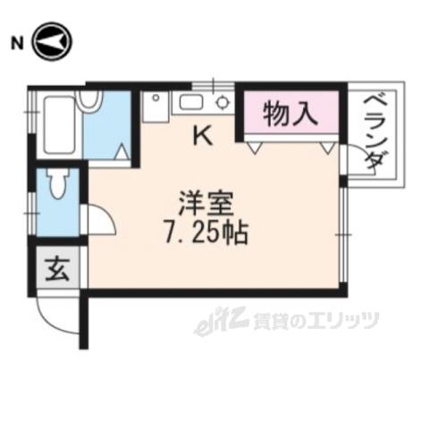 メゾンM A(ワンルーム/2階)の間取り写真