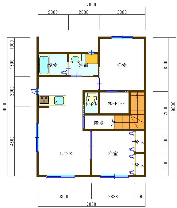 グレイスメゾン(2LDK/2階)の間取り写真