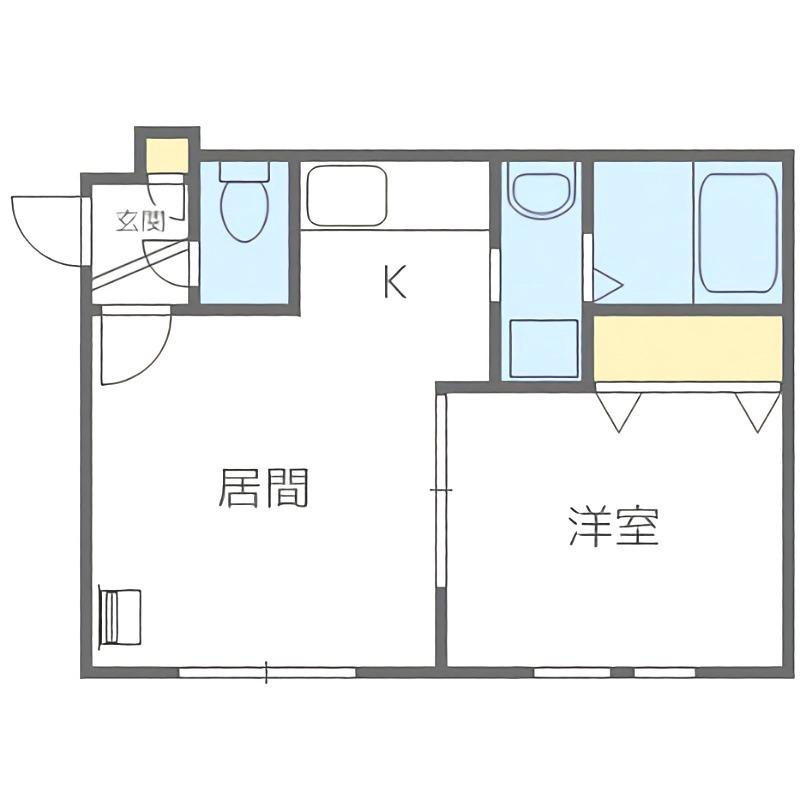 リッチタウン栄通壱番館(1LDK/3階)の間取り写真
