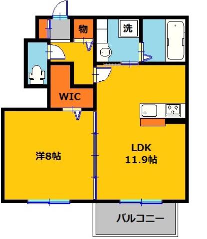 コーポ田村NO.1(1LDK/1階)の間取り写真