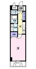 T-SAISON倉敷(1K/2階)の間取り写真