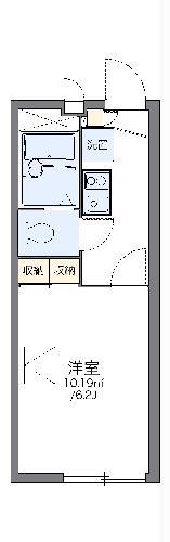 レオパレスジュネス(1K/2階)の間取り写真