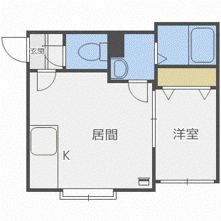 パークソレイユ(1LDK/3階)の間取り写真