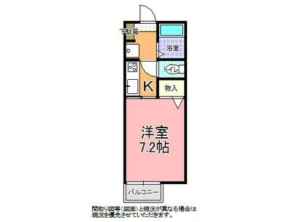 サングリーン(1K/2階)の間取り写真