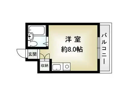 コートハウスITO(ワンルーム/3階)の間取り写真