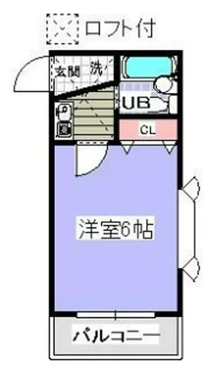 ローズアパートR1 2階階 間取り