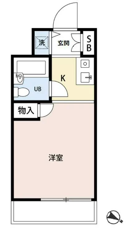 ダイアパレス大和第2 3階階 間取り