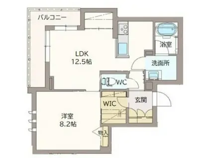 シャーメゾン・グラン七日市(1LDK/3階)の間取り写真