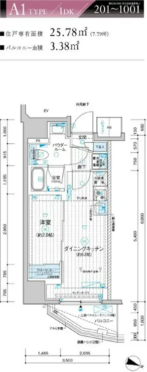 メインステージ上石神井 10階階 間取り