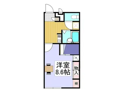 レオパレスサンフラワー(1K/2階)の間取り写真