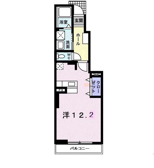 アベンシス5(ワンルーム/1階)の間取り写真