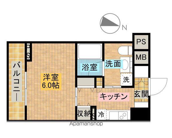 レジディア文京音羽II(ワンルーム/2階)の間取り写真