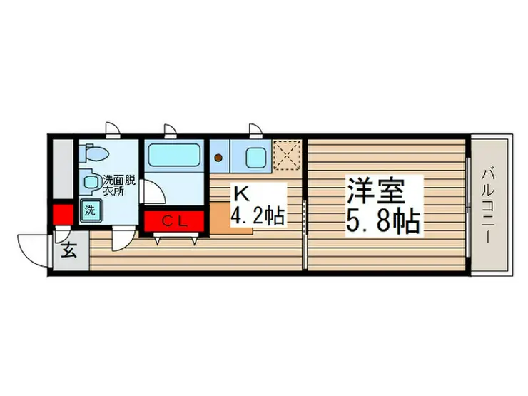 コンフォート吉野 1階階 間取り