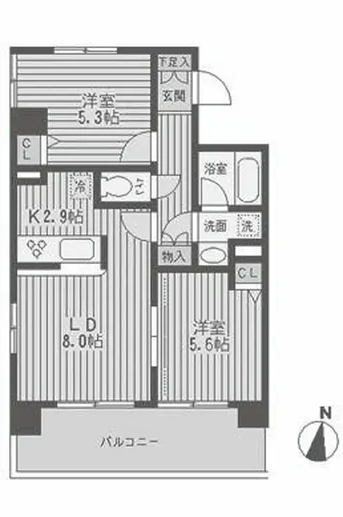 レジディア両国 7階階 間取り