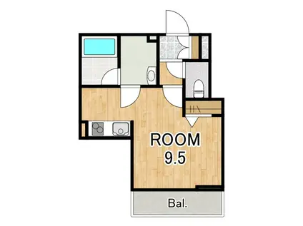 シャーメゾン SUBLIME(ワンルーム/2階)の間取り写真