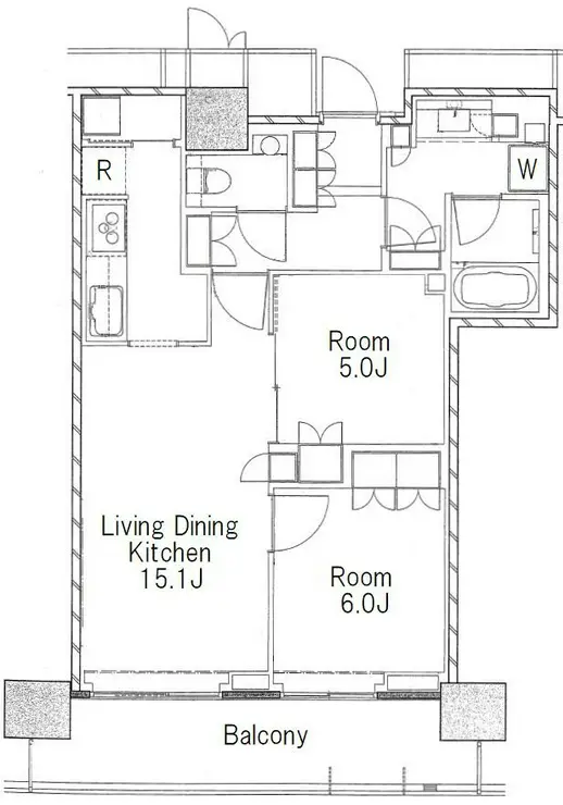ザ・パークハウス晴海タワーズティアロレジデンス 19階階 間取り