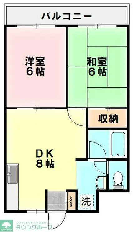 大泉源第2ビル 2階階 間取り
