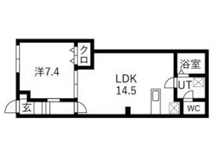 アイリス渋谷(1LDK/B1階)の間取り写真