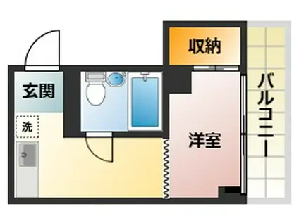 東武練馬IMAハウス(1K/2階)の間取り写真