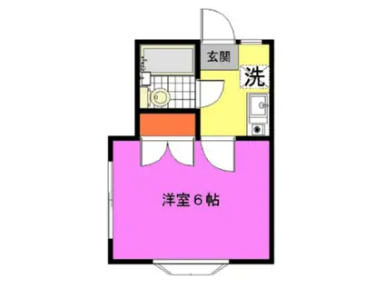 センチュリーハイツII(1K/2階)の間取り写真