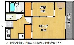 ラフェスタ加東(1LK/1階)の間取り写真