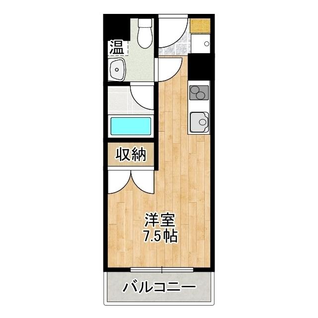 ALIVIO(ワンルーム/3階)の間取り写真