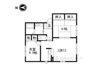 メゾン プランドール(2LDK/2階)の間取り写真