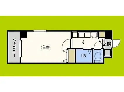 Mプラザ蒲生四駅前(1K/7階)の間取り写真