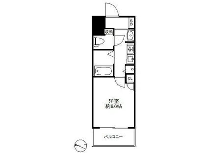 プロシード新大阪シティライフ(ワンルーム/2階)の間取り写真