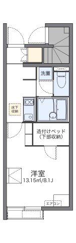 レオネクストグランドゥールパル(1K/1階)の間取り写真