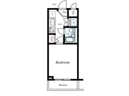 ルーブル三軒茶屋(1K/3階)の間取り写真