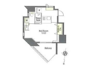 プライムメゾン本郷(ワンルーム/5階)の間取り写真