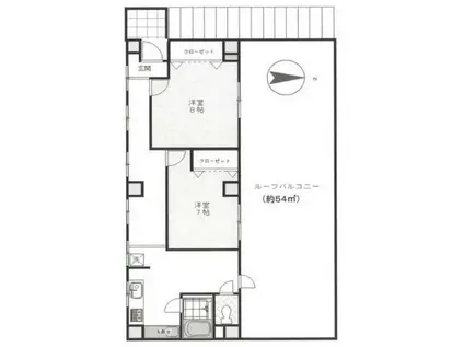 境交通吉祥寺ビル(2DK/5階)の間取り写真