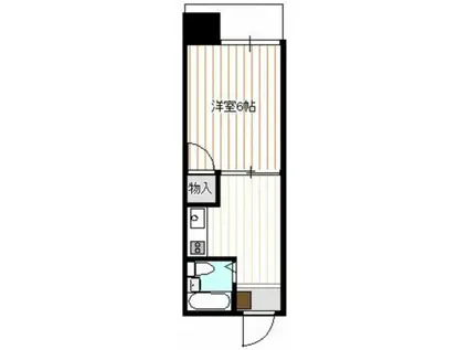 BAUHAUS住吉(1K/9階)の間取り写真