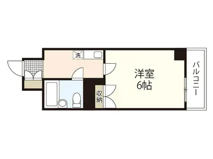 アスプロパラティ8(1K/3階)の間取り写真