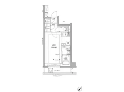 リルシア グランデ 川崎大師公園(ワンルーム/3階)の間取り写真