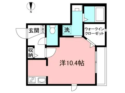 コーラル ガーデン(ワンルーム/2階)の間取り写真